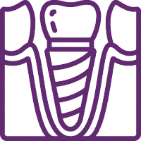 Icono de implantes dentales