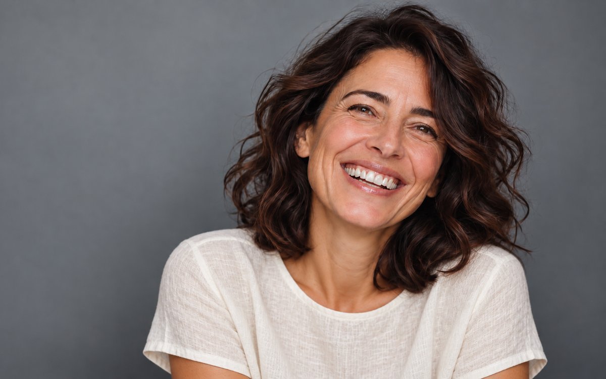 Paciente sonriendo tras su tratamiento de implantes en Vitalcoy